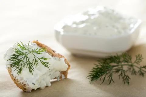 Feta cheese spread Stock-Fotos