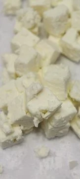 Feta white cheese Fotos Stock