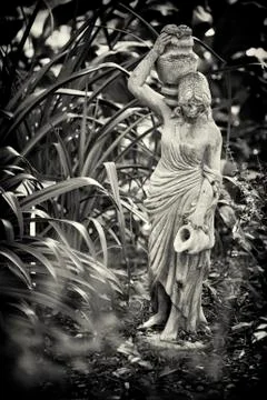 Fetching water Stock Photos