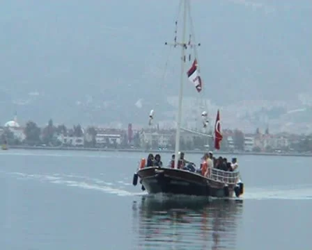 Fethie boat 7 Stock Footage 8956795