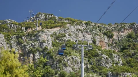 Fethiye babadag cable car Video stock 241085680