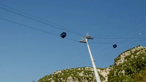 Fethiye babadag cable car Stock Footage 241085681
