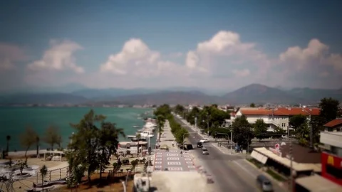 Fethiye Cafe Park Teras View Stock Footage 85424231
