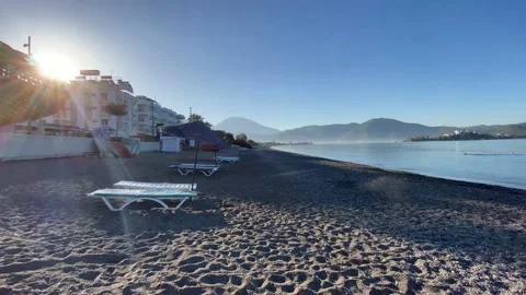 Fethiye Calis Beach Early  Video stock 220492515