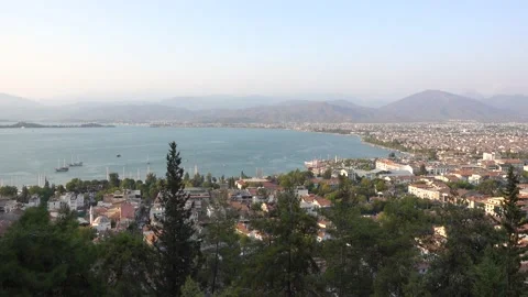 Fethiye city view from above. Stock Footage 160357181