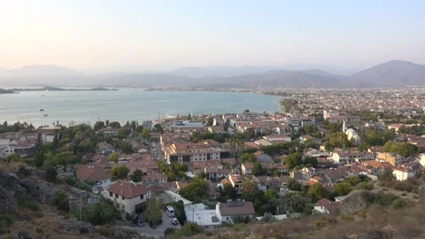 Fethiye city view from above. Stock Footage 160357190