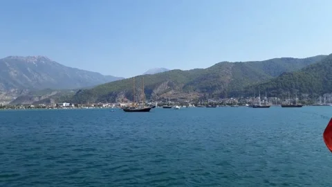 Fethiye Harbor From Gulet  Video stock 138969089