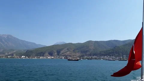 Fethiye Harbor From Gulet  Video stock 138969100