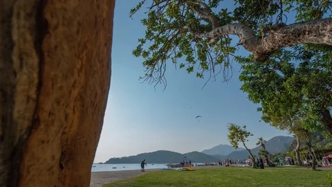 Fethiye Harbor Shoreline Video stock 96690401