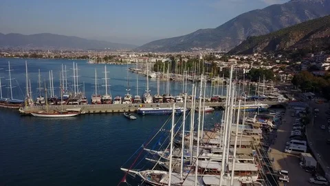 Fethiye Marina Stock Footage 86808462