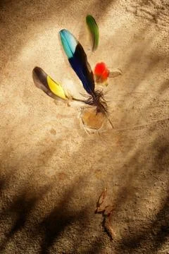 Fetish stuff in the sand Stock Photos