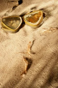 Fetish stuff in the sand Stock Photos