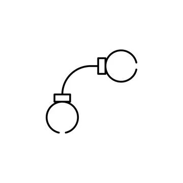 Fetters, magic icon. Element of magic for mobile concept and web apps icon. Thin Stock Illustration