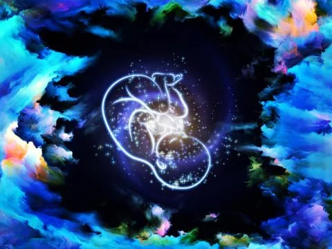 Fetus Background Stock Illustration