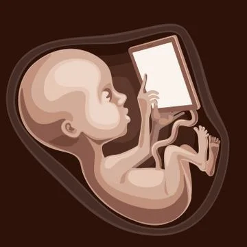Fetus prodigy Stock Illustration