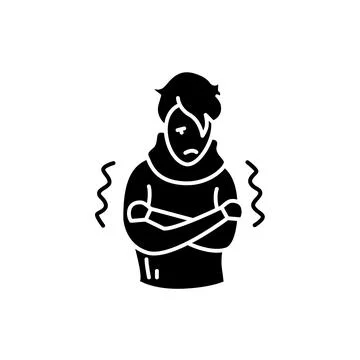 Fever glyph icon Stock Illustration