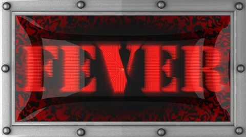 Fever on led Stock Footage