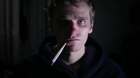 Fever man Stock Footage 12439934