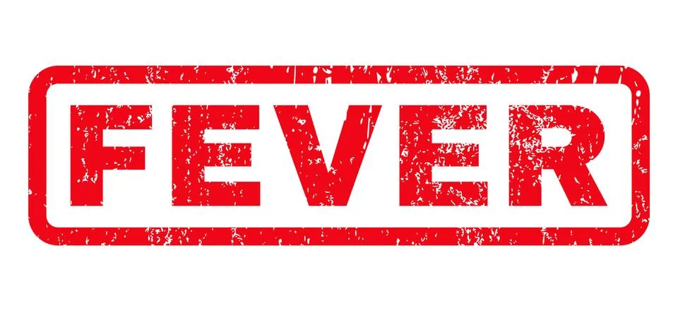 Fever Rubber Stamp Stock Illustration