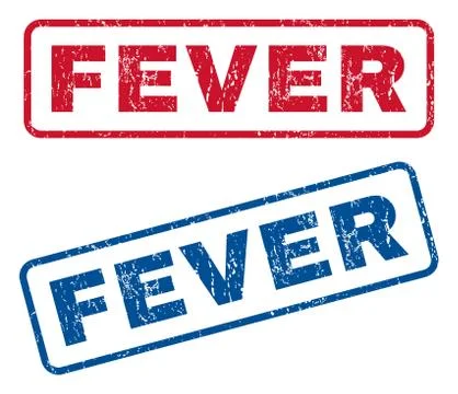 Fever Rubber Stamps Stock Illustration