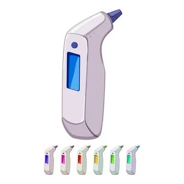 Fever thermometer cartoon vector graphic Stock Illustration