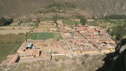 A few buildings in focus Stock Footage 110352882