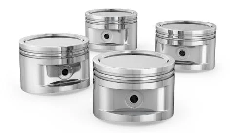 Few engine pistons Stock Illustration
