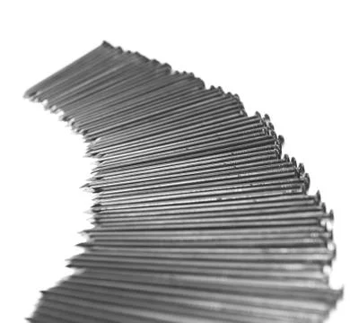 Few iron nails Stock Photos