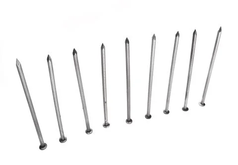 Few iron nails Stock Photos