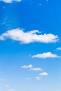 Few light clouds in blue sky Stock Photos