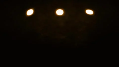 Few lights in the night. loop smoke Stock Footage 322518153