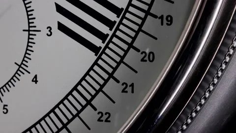 A few minutes on a clock Stock Footage 144468679