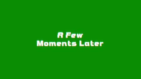 A few moments later text glitching modern effect for movie word animation Video stock 313335501