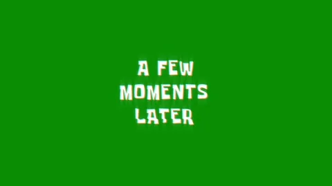 A few moments later text glitching modern effect for movie word animation Stock Footage 313335527