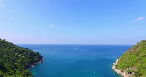 A few people know the hidden paradise beach- Stock Footage