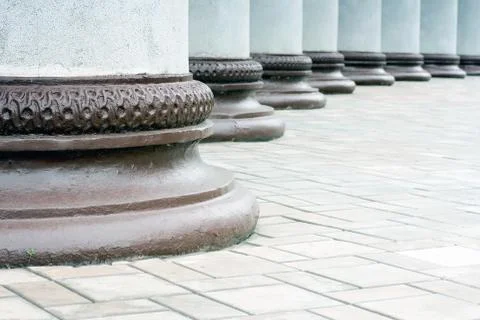 Few pillars 写真素材