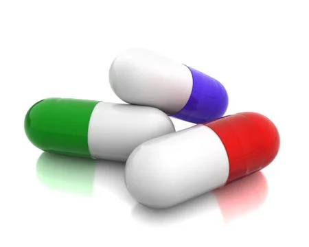 Few pills Stock Illustration