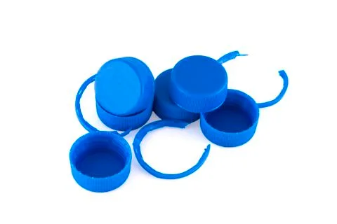 Few plastic caps Stock Photos