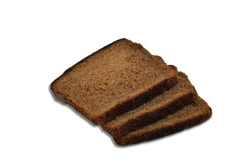 A few slices of rye bread. Foto stock
