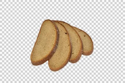 A few slices of rye bread. Foto stock