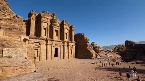 Few Visitors at Ancient Monastery Monument due to Declining Tourism 動画素材 346608589