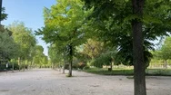 Since A Few Weeks Parc Du Champ De Mars Is In Silence Stock Footage
