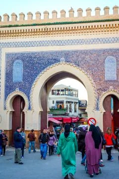 Fez old gate, Morocco Stock Photos