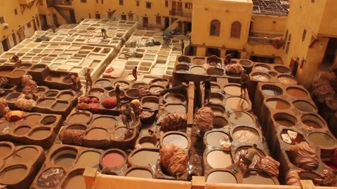 Fez Tannery 動画素材 93043139