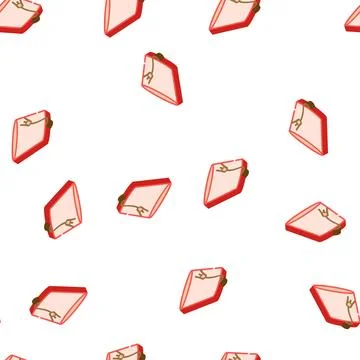 Fez turkish hat isometric icon seamless pattern イラスト素材