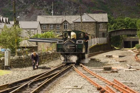 Ffestiniog Railway Engine Foto stock