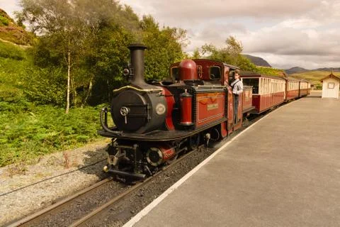 Ffestiniog Railway Steam Engine Stock Photos