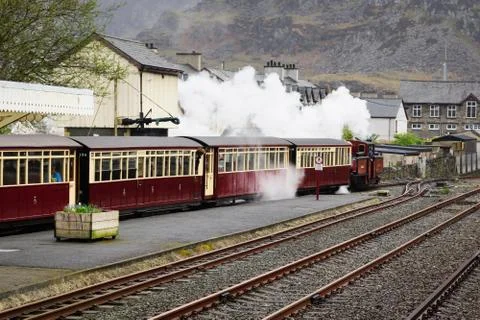 Ffestiniog Railway Steam Engine Stock Photos