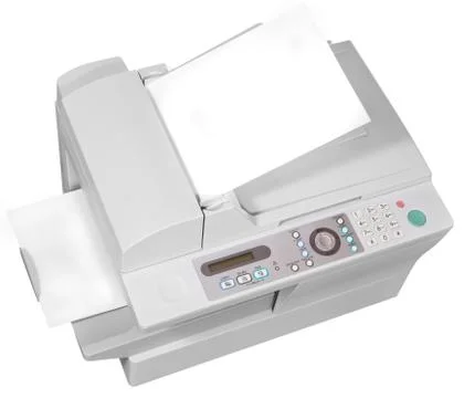 Ffice multifunction device isolated on white Fotos de archivo