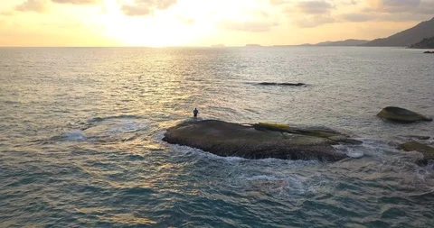 Ffishing on a sea Stock Footage 88994298